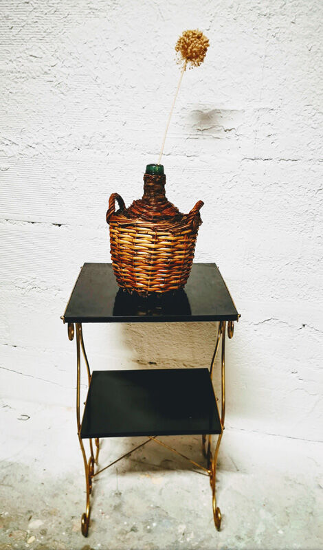 Demijohn dressed in wicker