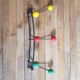 6-ball wall coat rack