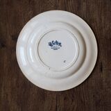 Pair of Terre de Fer plates from the Clairefontaine JS & cie earthenware factory, Chasse model