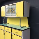Yellow Formica buffet