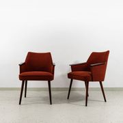 Chaises coquillage vintage, Pologne, années 1960, lot de 2