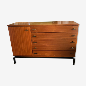 Large chest of drawers of marcel gascoin edition alveole 1950