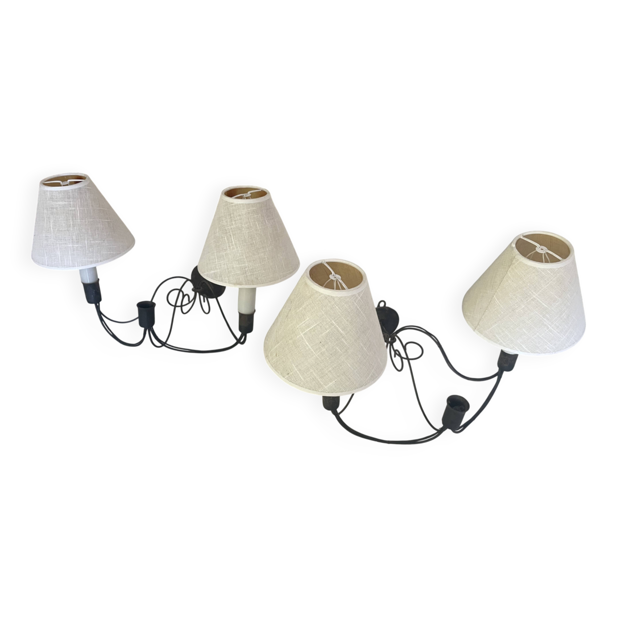 Paire d’appliques vintage