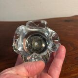 Pair of JB France crystal candlesticks