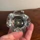 Pair of JB France crystal candlesticks