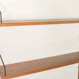 Classic shelving system from the 1950s in teak veneer by Poul Cadovius for Cado