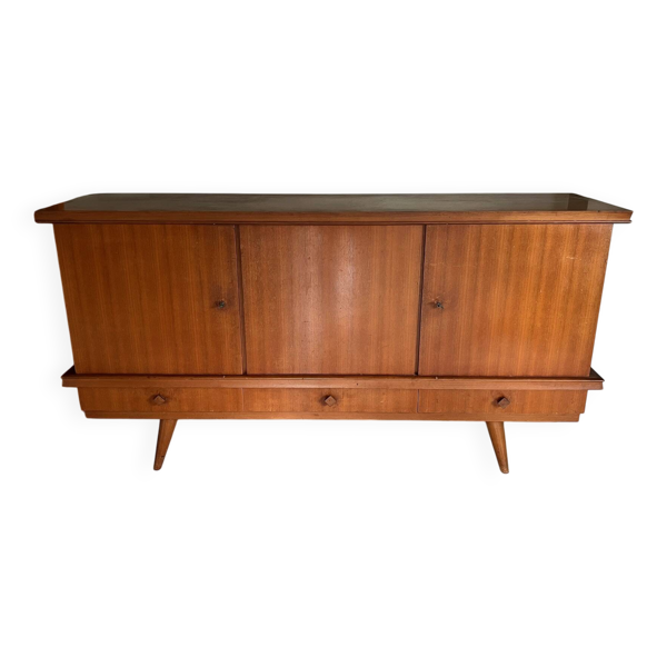 Buffet en teck gaston poisson années 60