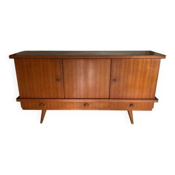 Teak buffet Gaston fish 1960s