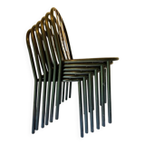 6 chaises Rober Mallet Stevens Noires