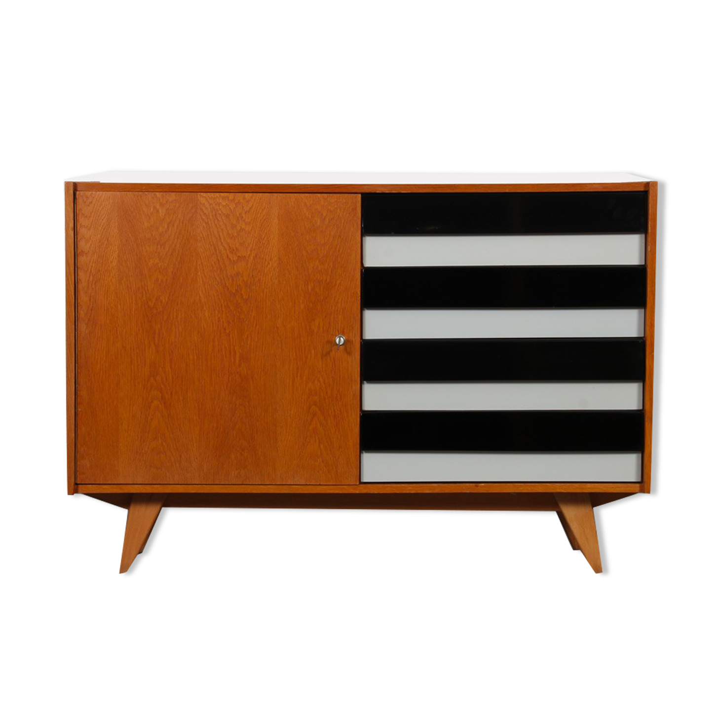 oak chest of drawers by Jiri Jiroutek, model U458, 1960s