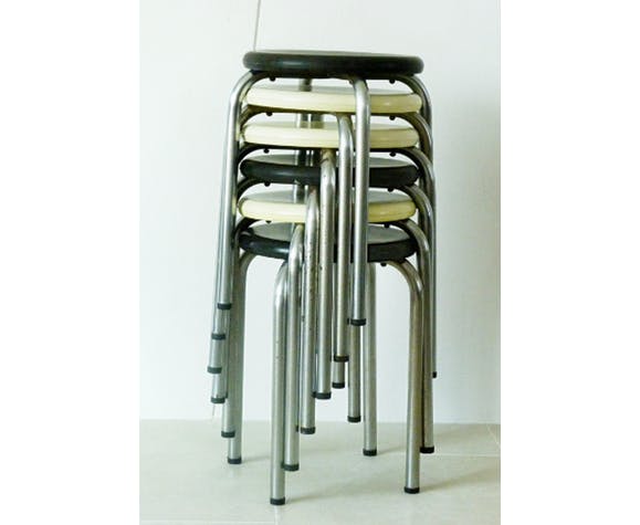 Series of six 1960 stools
