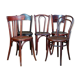 Lot 5 chairs bistro 20s Kohn, Baumann, Japy.