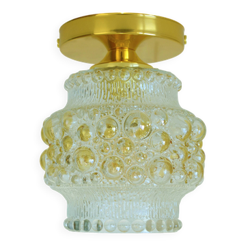 1 / 3 hand blown bubble glass sconce lamps / redesign gold ceiling lighting