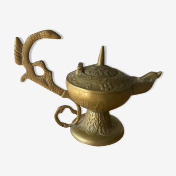 Lampe à huile lampe d’Aladin en bronze lampe orientale