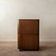 Art Deco Italian Wood Cabinet With Chrome Details, 1930s