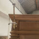 Coat rack wardrobe in wood, Napoleon III style.