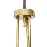Brass chandelier with 3 pendants, 1950s