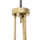 Brass chandelier with 3 pendants, 1950s