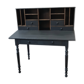 Black & wood desk