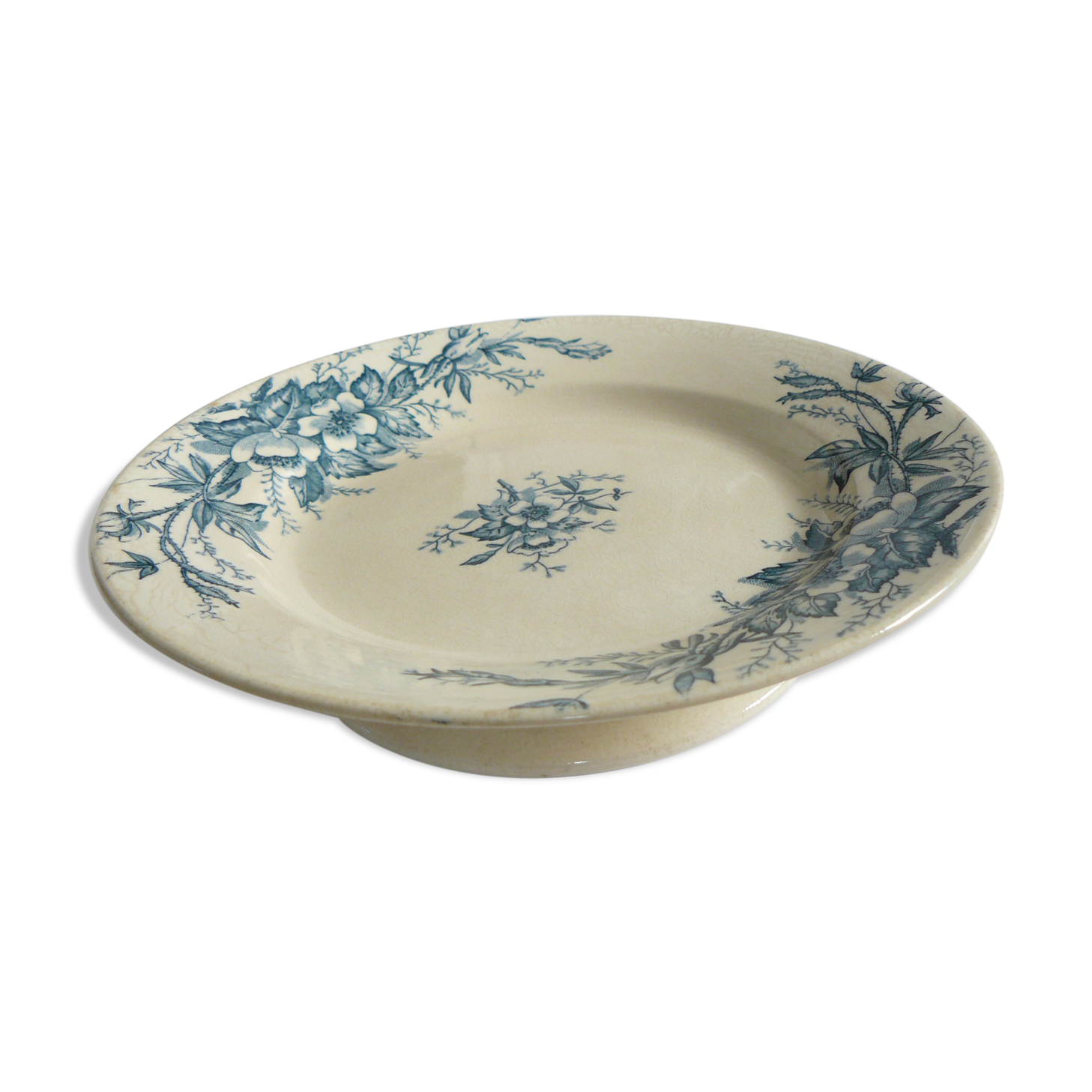 Compote low walk earthenware Earth iron model Eglantine