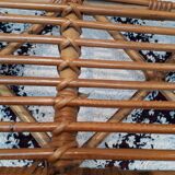 Rattan bench from the 1960s