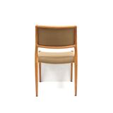Ensemble de 4 chaises vintage par Niels Moller model 80 en chêne