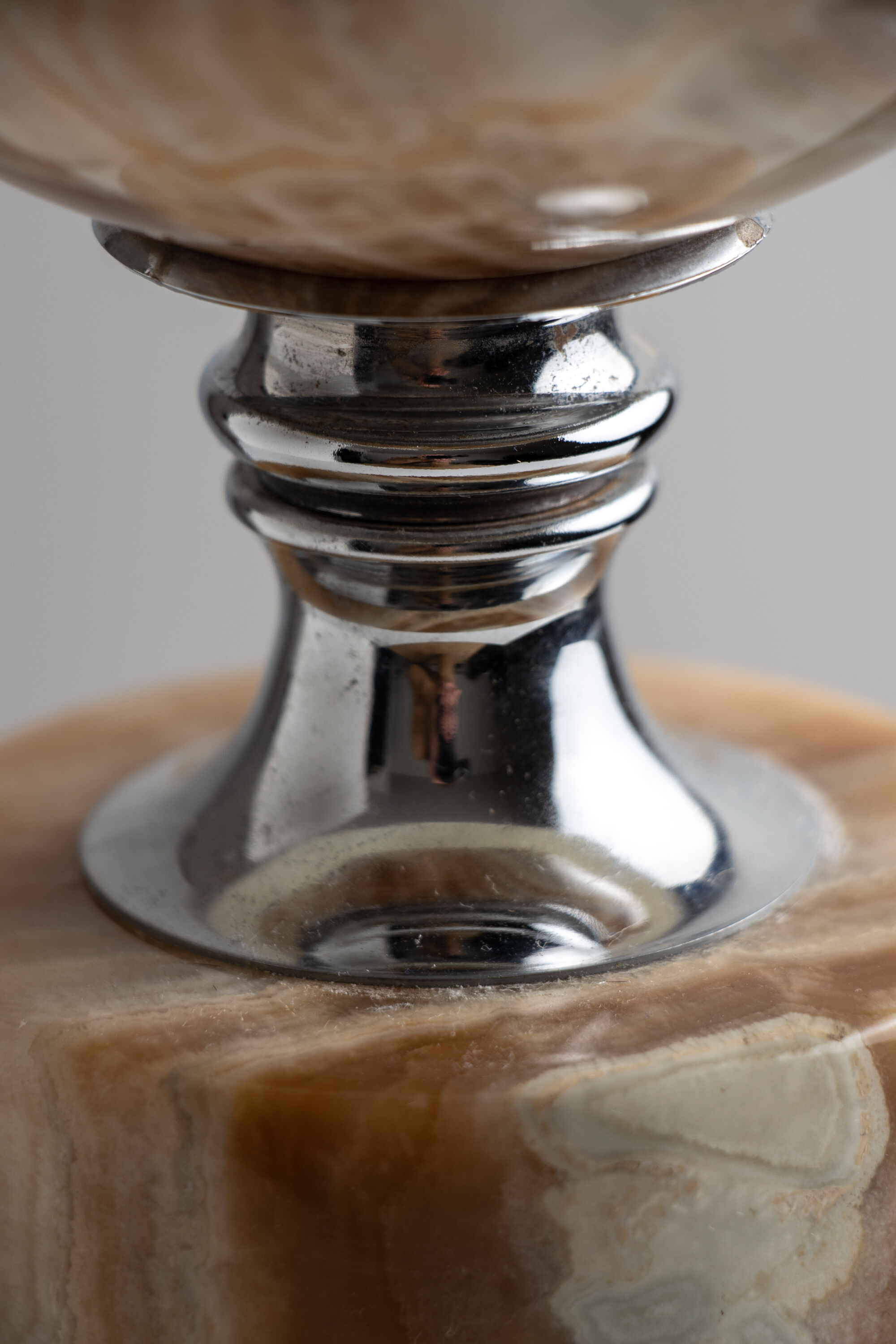 Vintage onyx lamp Philippe Barbier