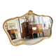 Louis-Philippe gilded mirror with shell pediment