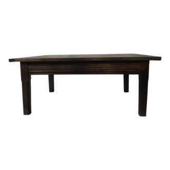 Plain wooden coffee table