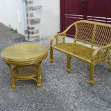 Rattan sofa