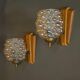 Rare, decorative wall lights by Helena Tynell, Scandinavian/Finnish Modern.