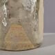 Enamelled sandstone vase signed by the artist 1960