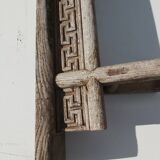 Former carved wood bench Orient/Asia