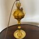 Lampe à pétrole en cuivre électrifiée