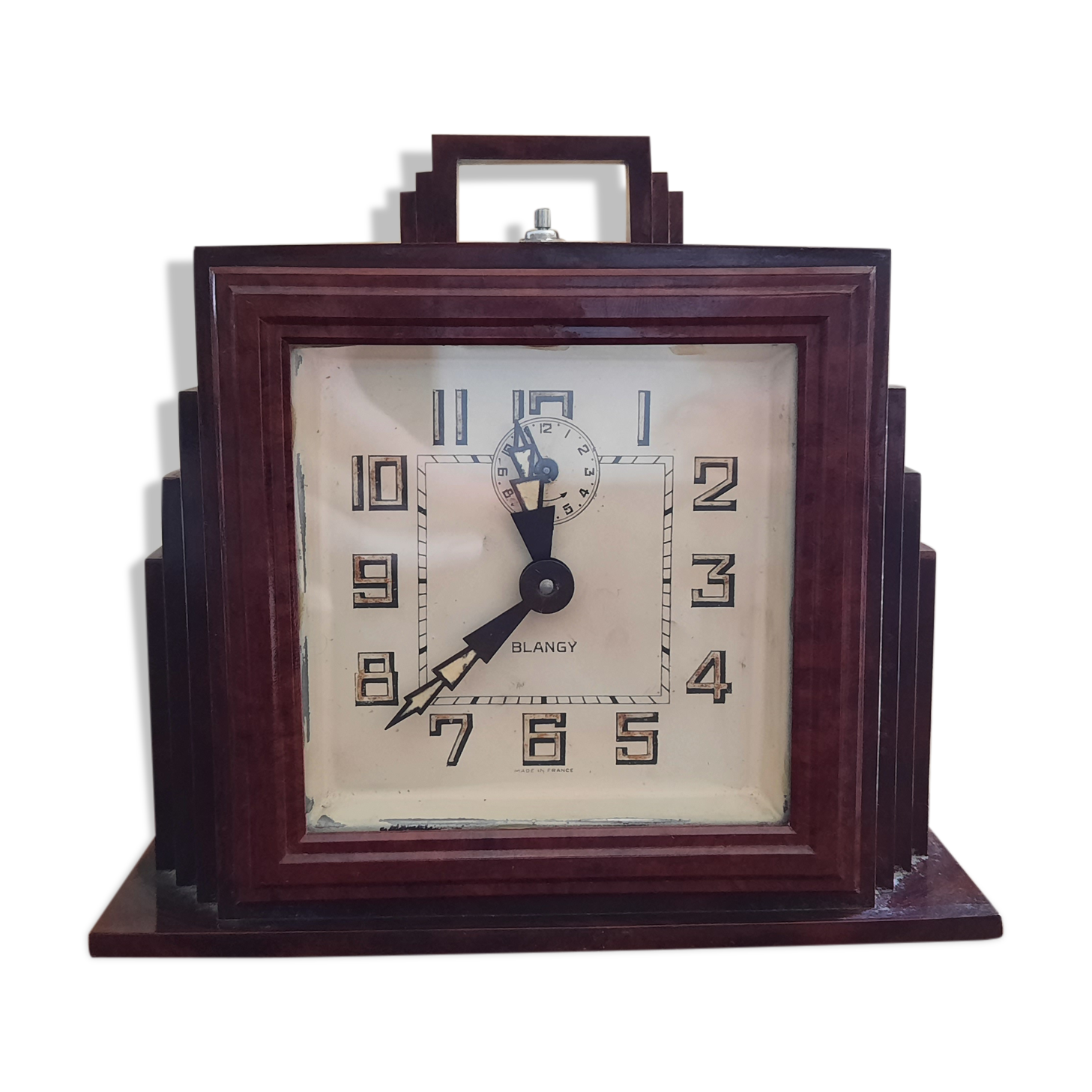 Mechanical awakening in bakelite, circa 1930, by Blangy