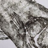 Framed art print, "Gyotaku of a bar"
