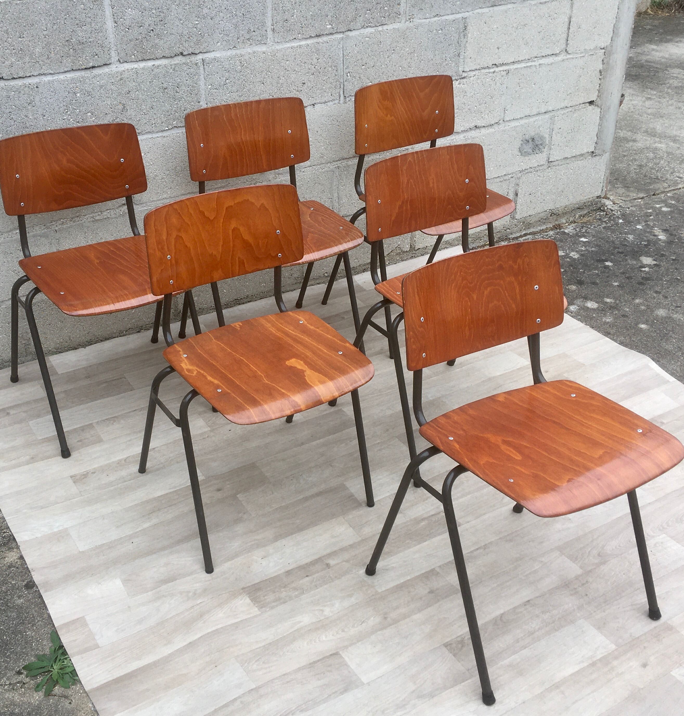 Set of 6 vintage Marko chairs