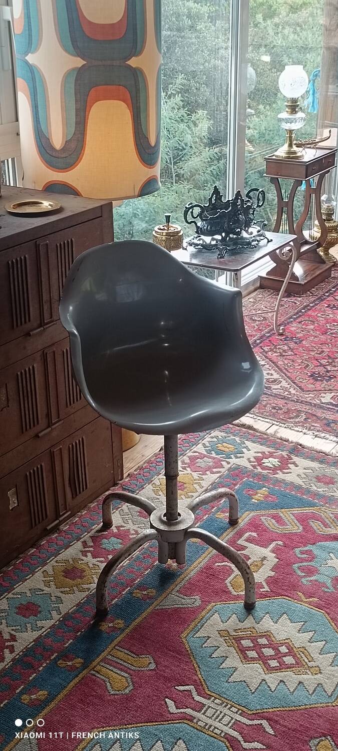 Rare industrial work chair from the 1960s