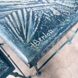 Postmodern Handmade Nesting Table Set by J. Berdou, France, 1980s, Set of 2