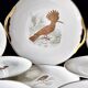 Service Bernardaud Les oiseaux d’or