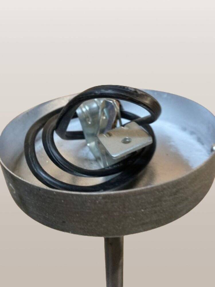 Opaline glass pendant lamp for recycled kitchen counter, vintage glass lampshade, 1960