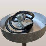 Opaline glass pendant lamp for recycled kitchen counter, vintage glass lampshade, 1960