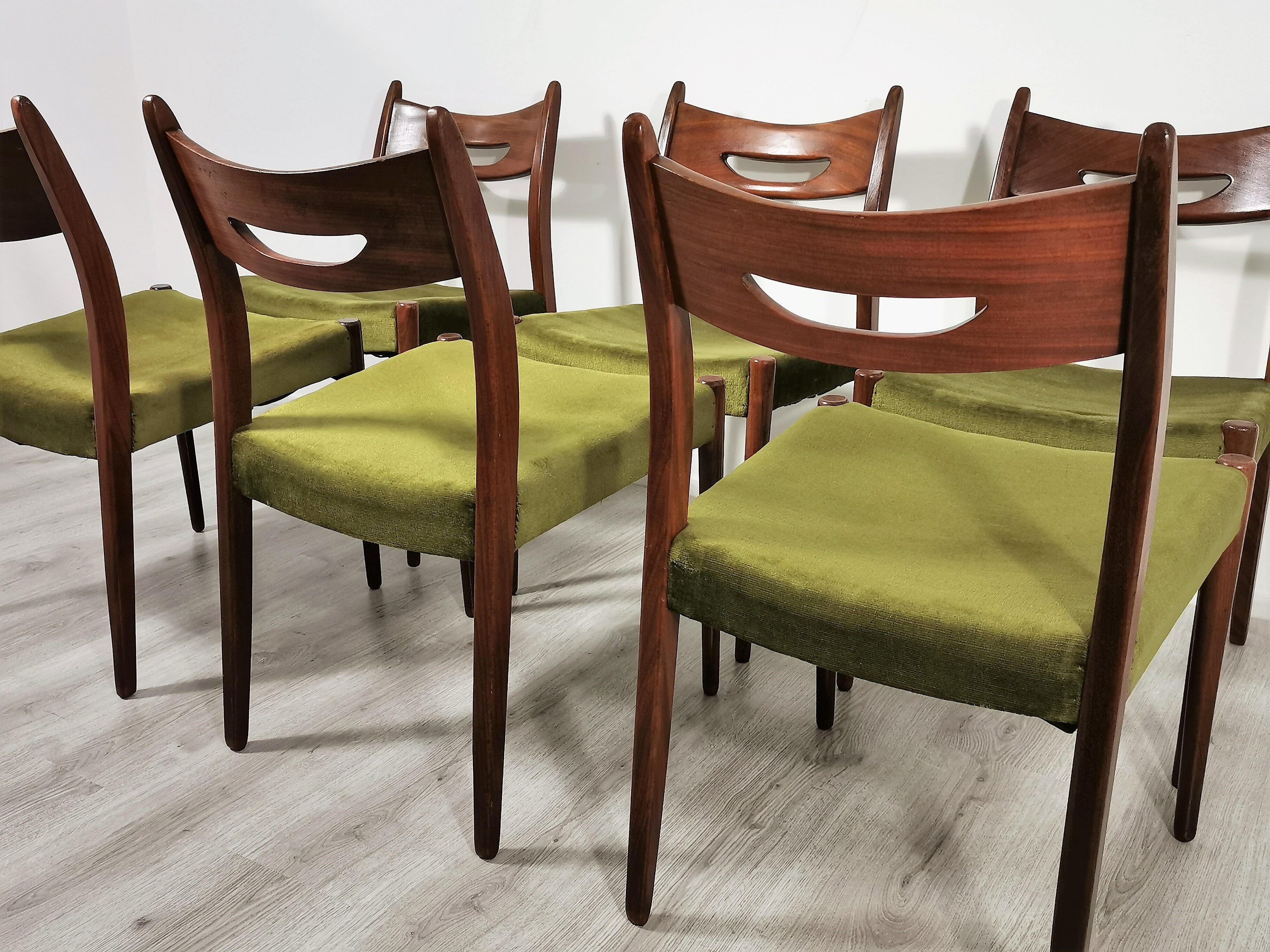 Set Vintage Teak Dining Chairs