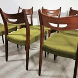 Ensemble de chaises à manger en teck vintage