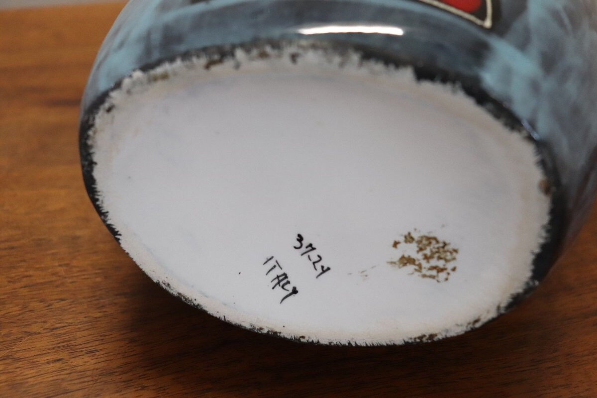 Ceramic Vase With Girl Face Decoration, 1960s