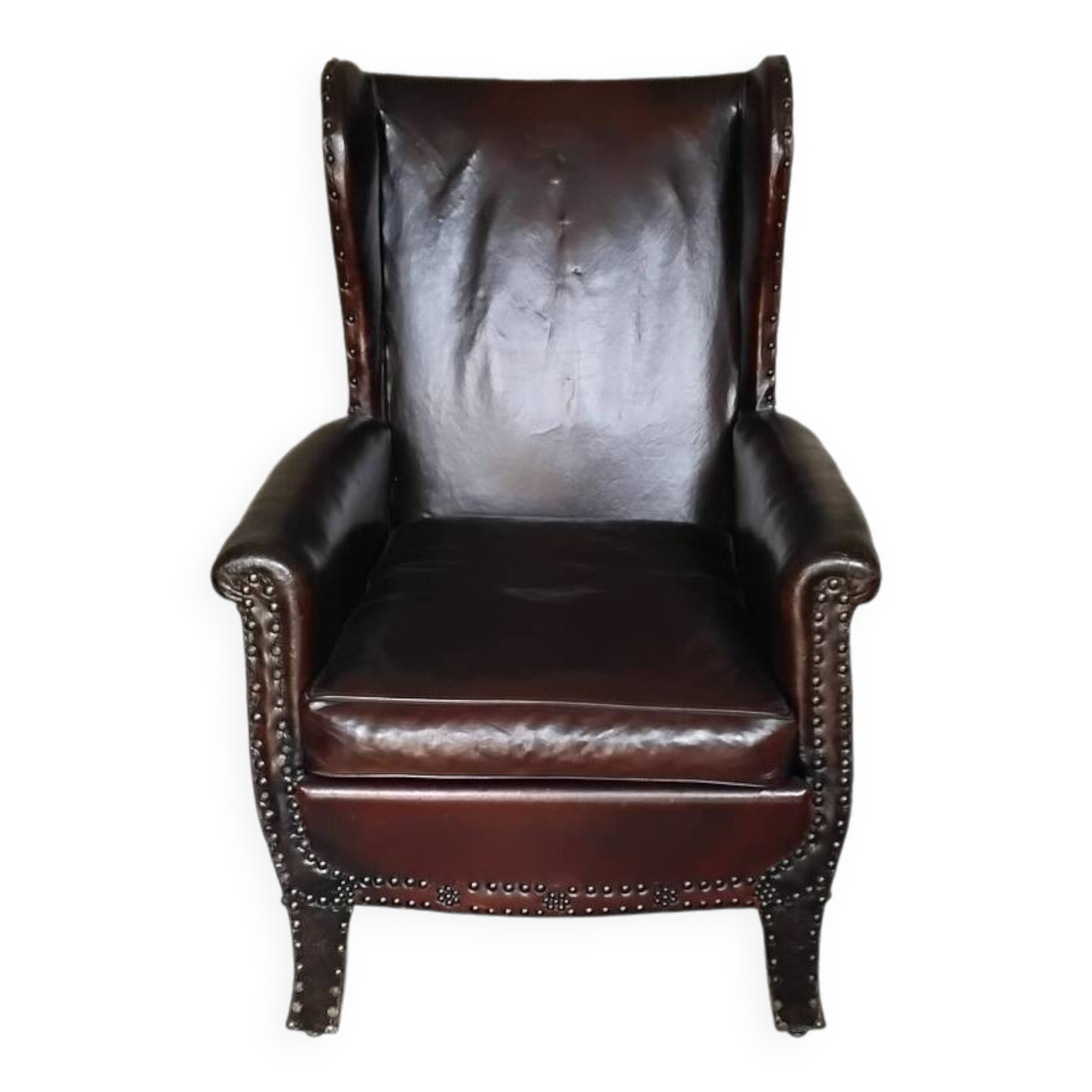 Wingback club chair