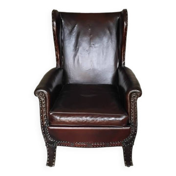 Wingback club chair