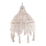 Macrame pendant light