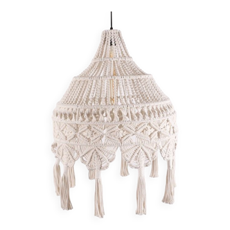 Macrame pendant light