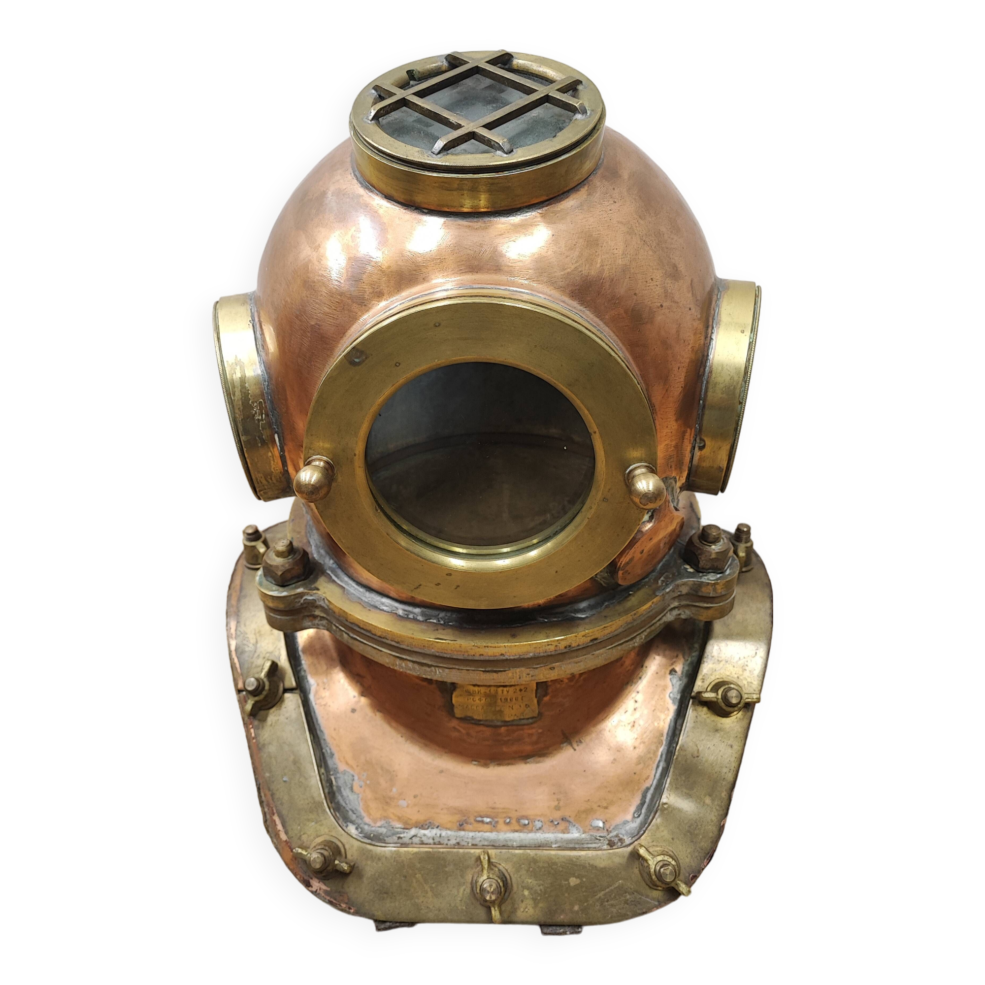 Old Russian diver's helmet